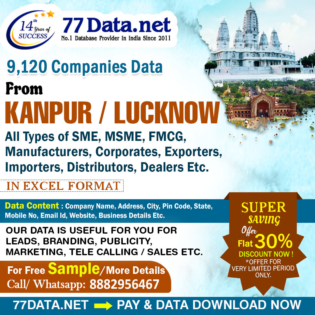 Download the Verified List of Companies in Kanpur/Lucknow
